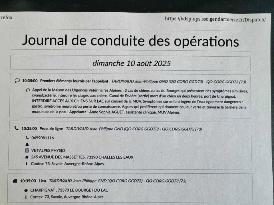 Soyez prudents !!! Les cyanobacteries sont de retour.